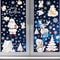 Reusable Christmas Window Clings Snowman Tree White Static Decals For Glass Doors 2