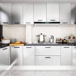 stove splash guard aluminum foil backsplash roll, self-adhesive oil-resistant kitchen wallpaper