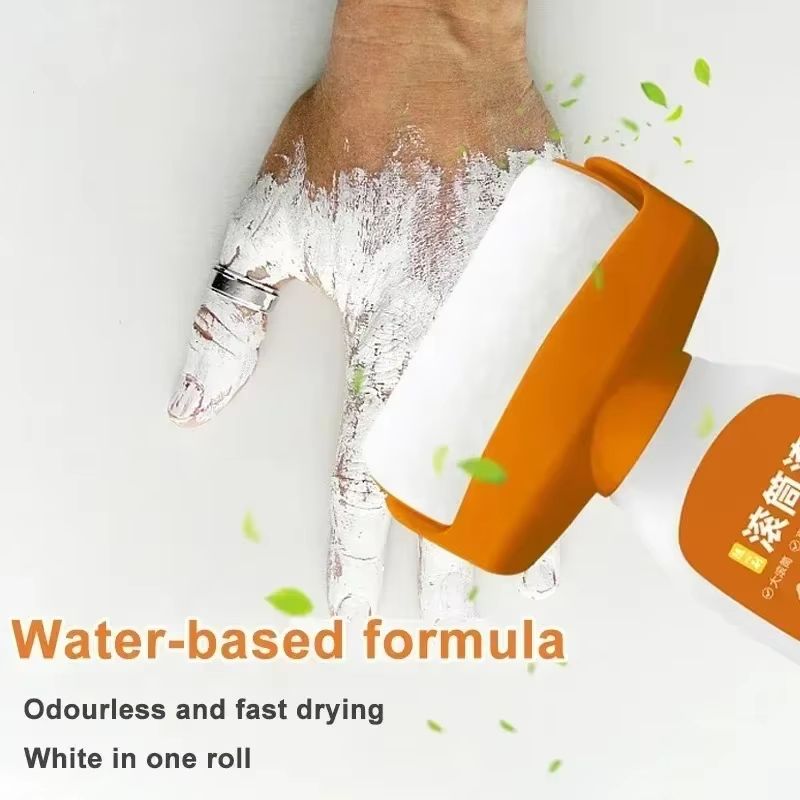 2in1 Refinish Wall Repair Paint Roller With Odorless Wall Repair Paint For Fast Touchups On Walls A 2