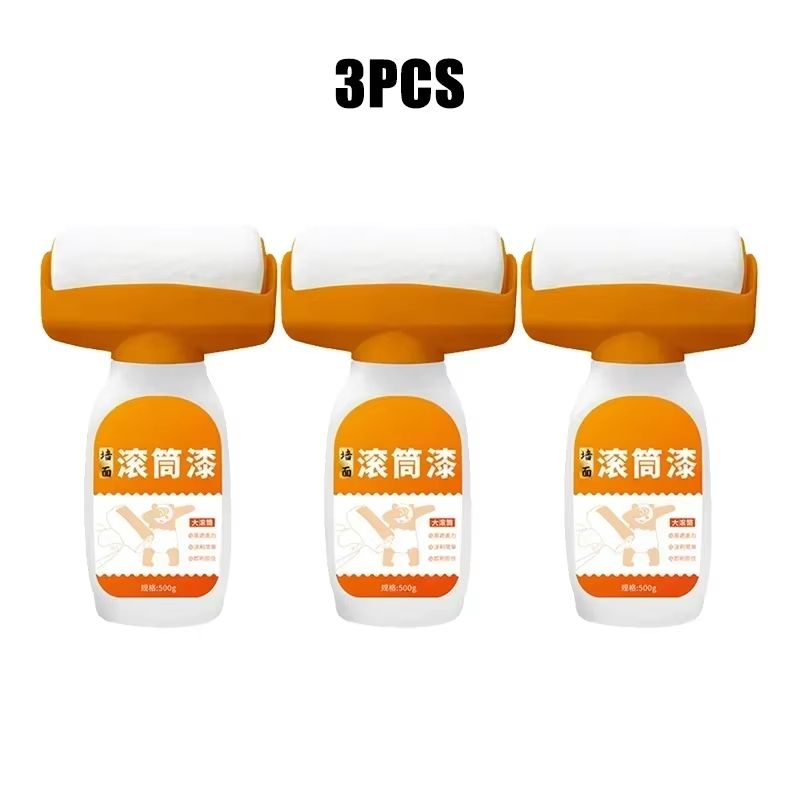 2in1 Refinish Wall Repair Paint Roller With Odorless Wall Repair Paint For Fast Touchups On Walls A 7