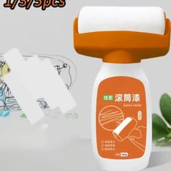 2-in-1 refinish wall repair paint roller with odorless wall repair paint for fast touch-ups on walls and tile