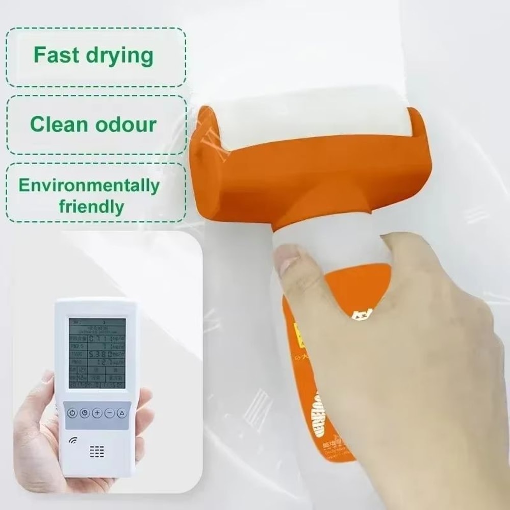 2in1 Refinish Wall Repair Paint Roller With Odorless Wall Repair Paint For Fast Touchups On Walls A 4