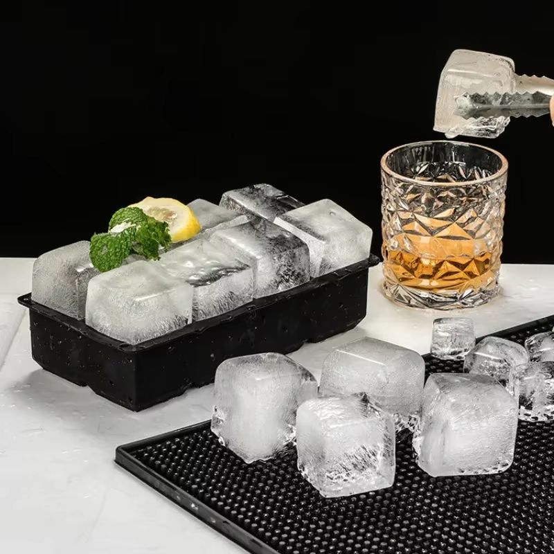 Large Square Silicone Ice Cube Mold Tray 46815 Grid For DIY Cocktail Ice 6