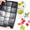 Large Square Silicone Ice Cube Mold Tray 46815 Grid For DIY Cocktail Ice 3