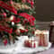 Red Snowflake Mini Christmas Tree Skirt Tabletop Christmas Tree Mat 1