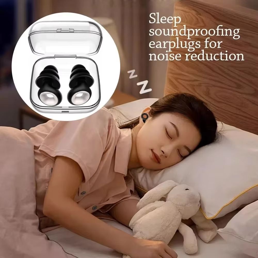 Silicone Swimming Earplugs For Sleep Reusable NoiseReducing Earplugs 2