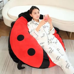 wearable ladybug shell plush pillow