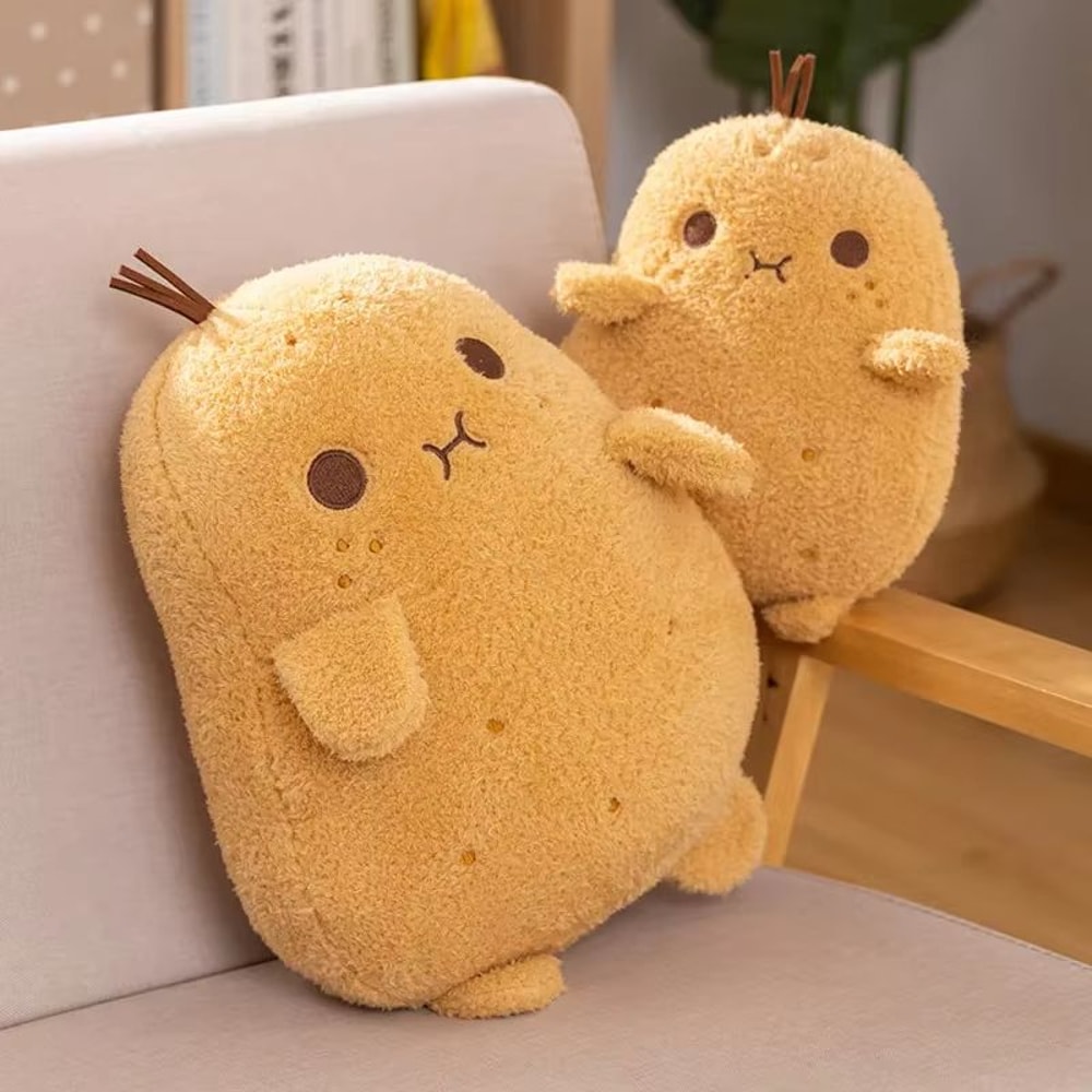 Soft Potato Plant Plush Throw Pillow 1053cm Cozy Cute Spud Cushion 3