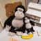 Cute Cartoon Black Gorilla Plush Toy Soft Stuffed Animal Gift For Kids 3