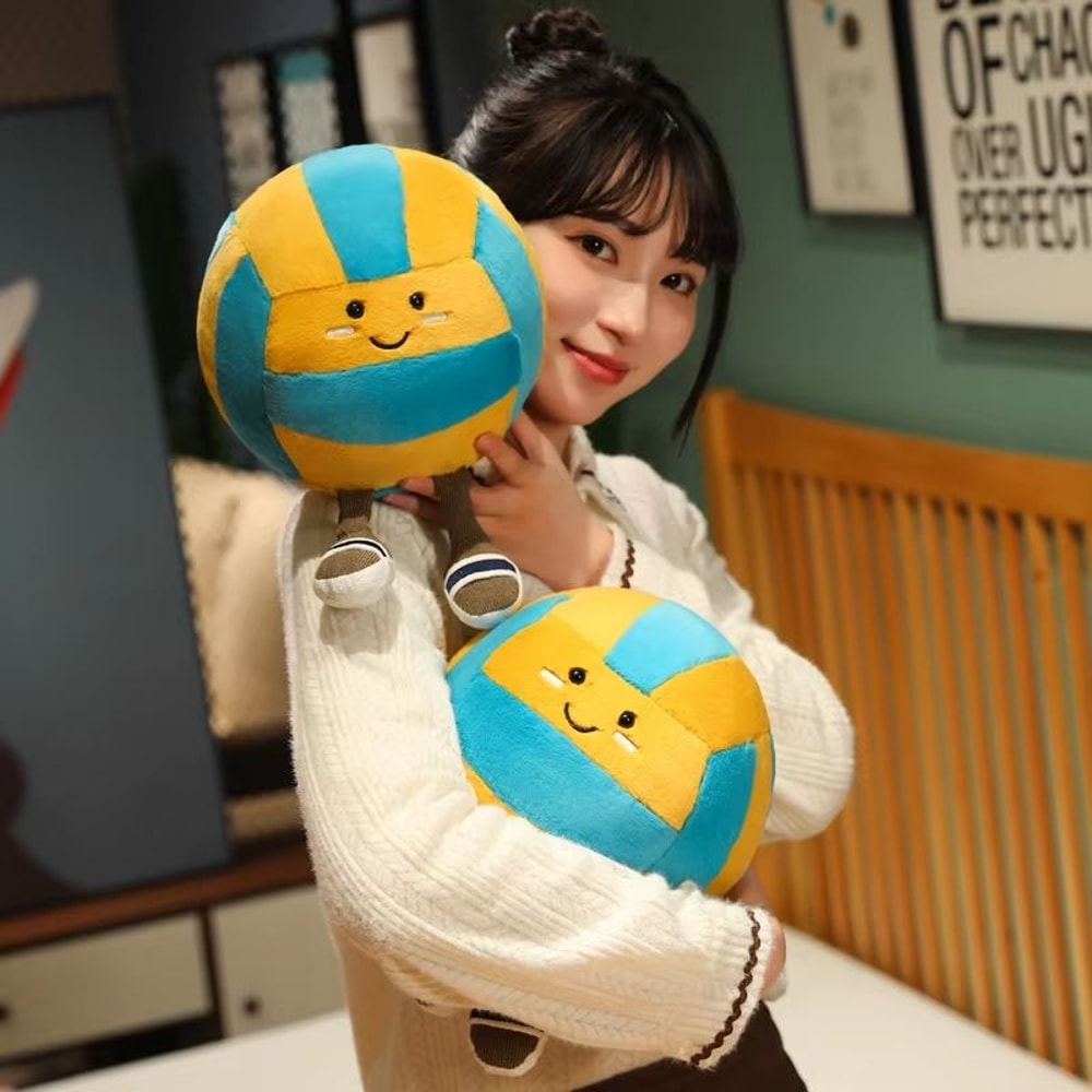 Kawaii Volleyball Plush Pillow For Cozy Decor And Play 2