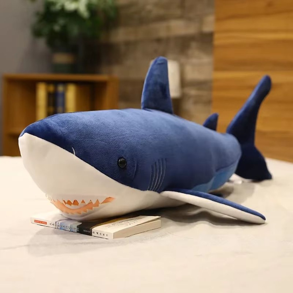 Giant Shark Plush Pillow For Sleeping Soft Stuffed Shark Body Cushion 7