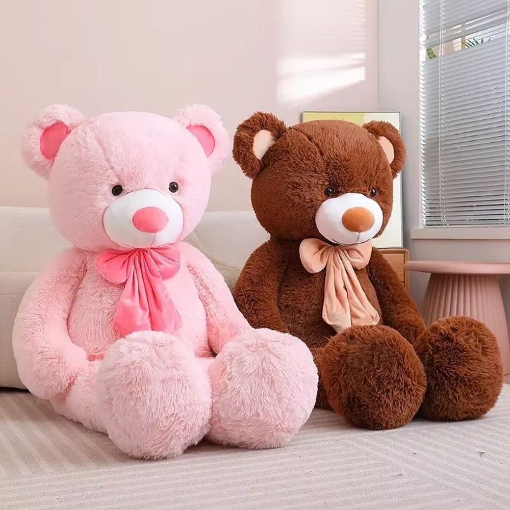5Color Teddy Bear With Bow Teddy Bear Pillow 1