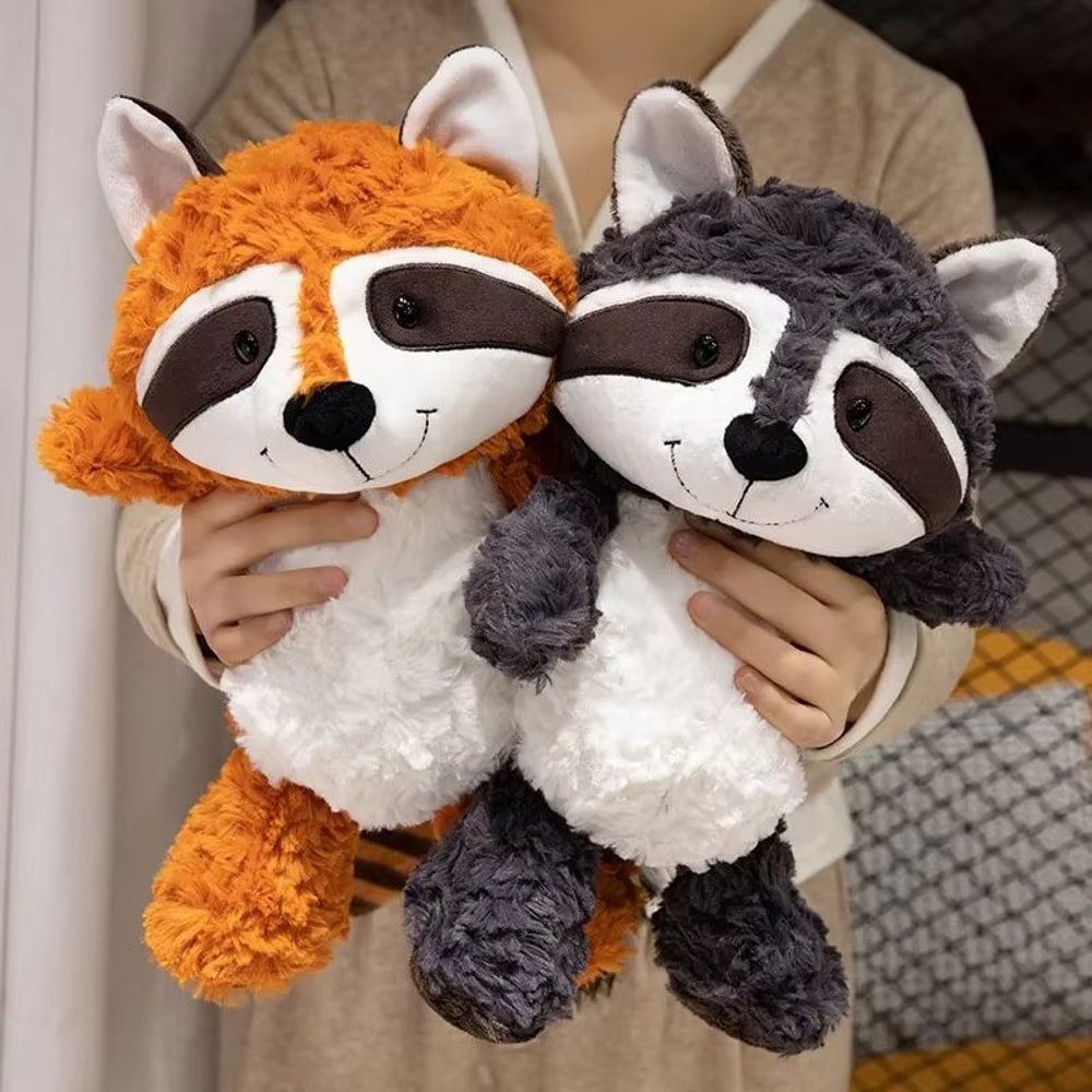 Kawaii Raccoon Fox And Sloth Plush Pillow Soft Stuffed Animal Pillow For Kids 1