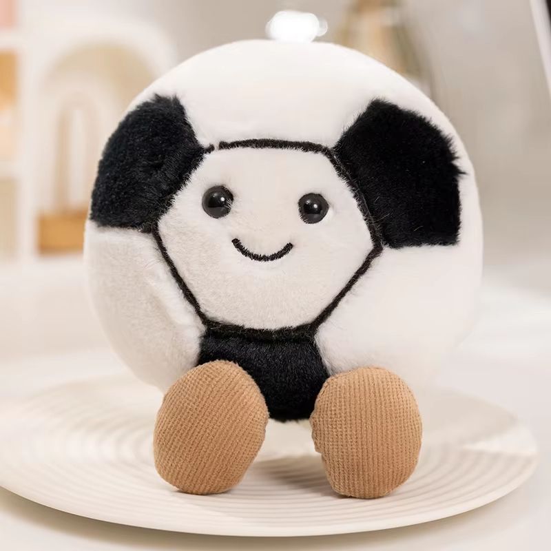 Cute Plush Tennis Ball Keychain Bag Charm Pendant 10