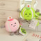 Cute Plush Tennis Ball Keychain Bag Charm Pendant 2