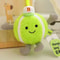 Cute Plush Tennis Ball Keychain Bag Charm Pendant 4