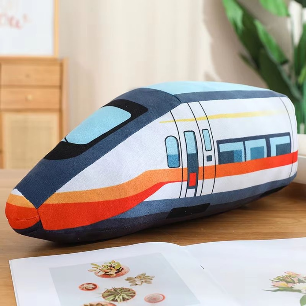 Cartoon Vehicle Plush Hug Pillow Police Car Fire Truck Excavator 15