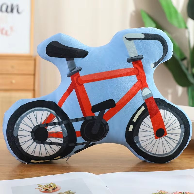 Cartoon Vehicle Plush Hug Pillow Police Car Fire Truck Excavator 10