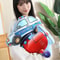 Cartoon Vehicle Plush Hug Pillow Police Car Fire Truck Excavator 1