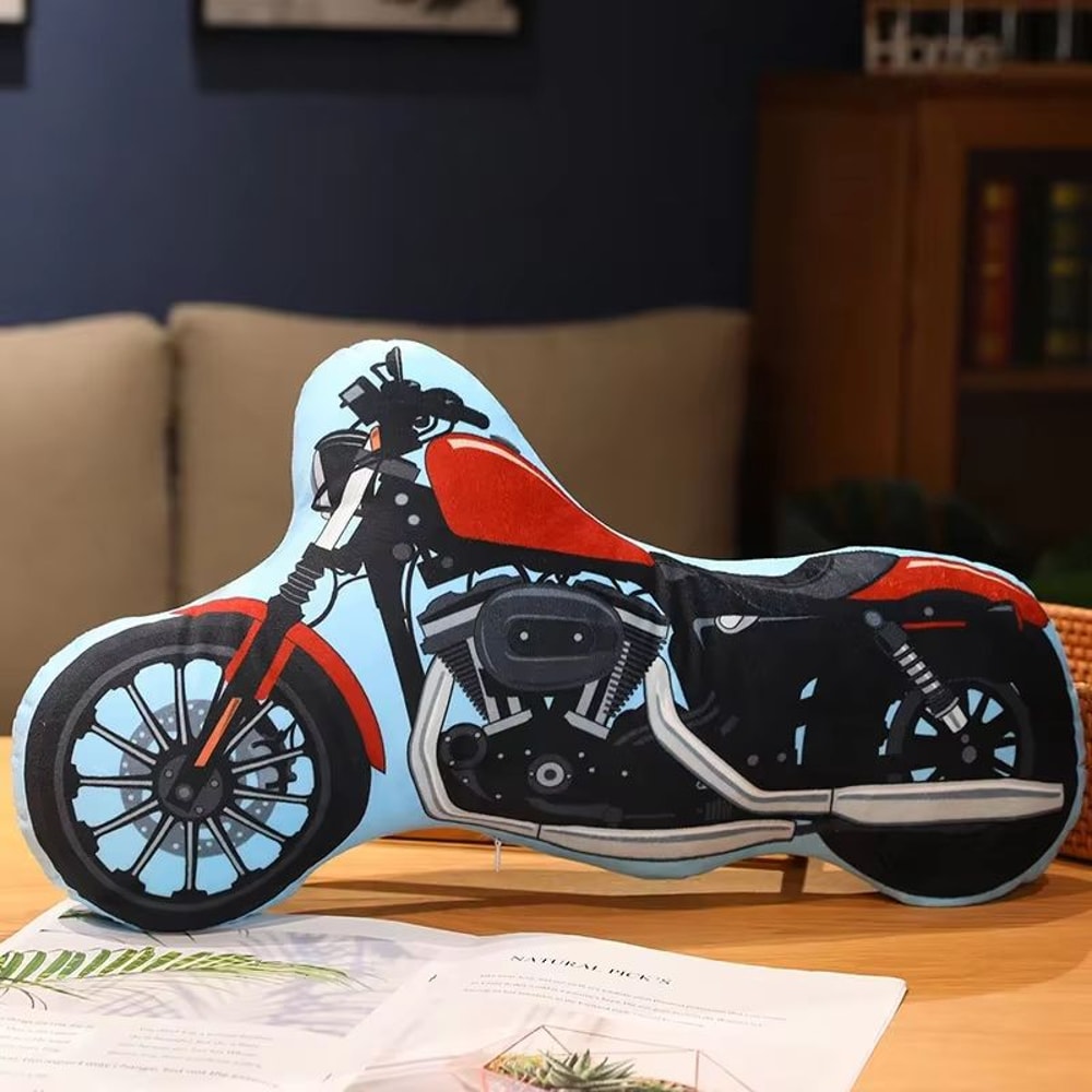 Cartoon Vehicle Plush Pillow For Kids Fire Truck Police Car Excavator 15