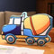 Cartoon Vehicle Plush Pillow For Kids Fire Truck Police Car Excavator 9