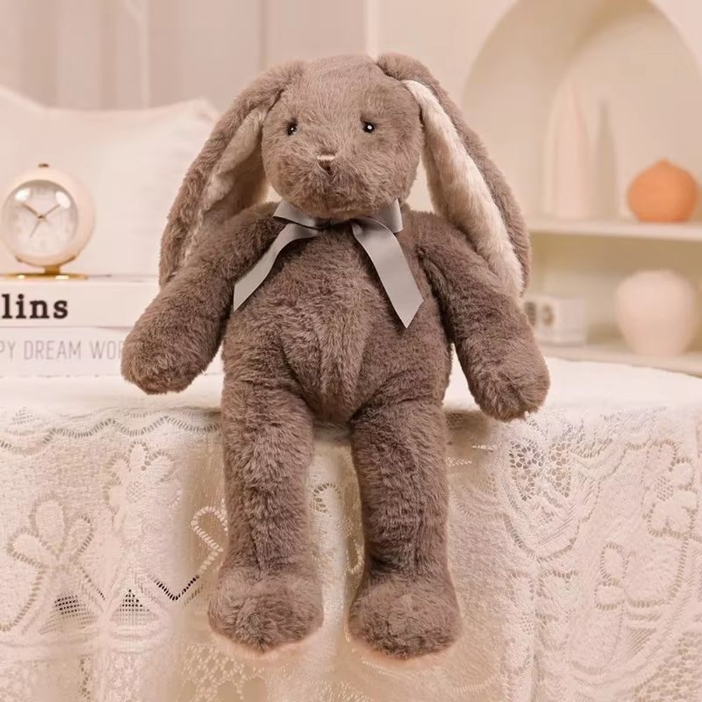 Easter Bunny Plush With Long Ears Soft Plush Rabbit For Kids And Photo Props 4