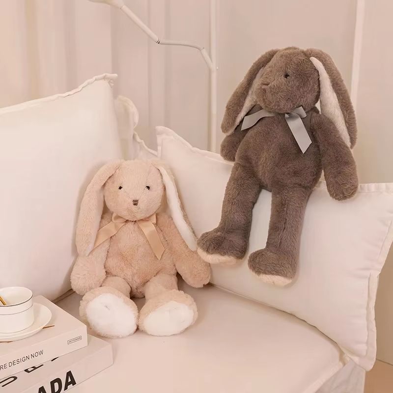 Easter Bunny Plush With Long Ears Soft Plush Rabbit For Kids And Photo Props 0