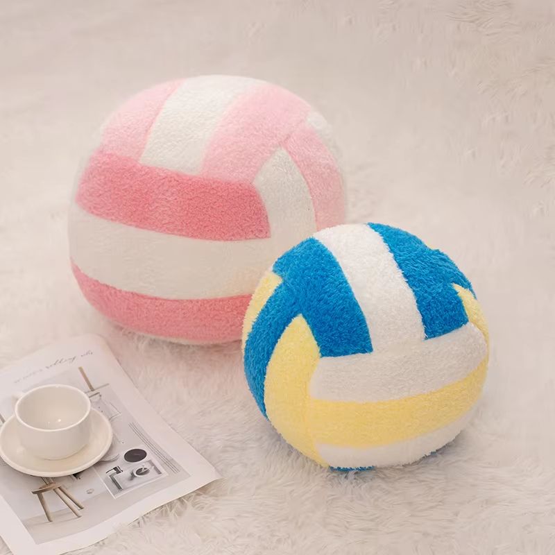 Simulation Volleyball Plush Toy Pillow Soft Sports Ball Plush For Kids 2