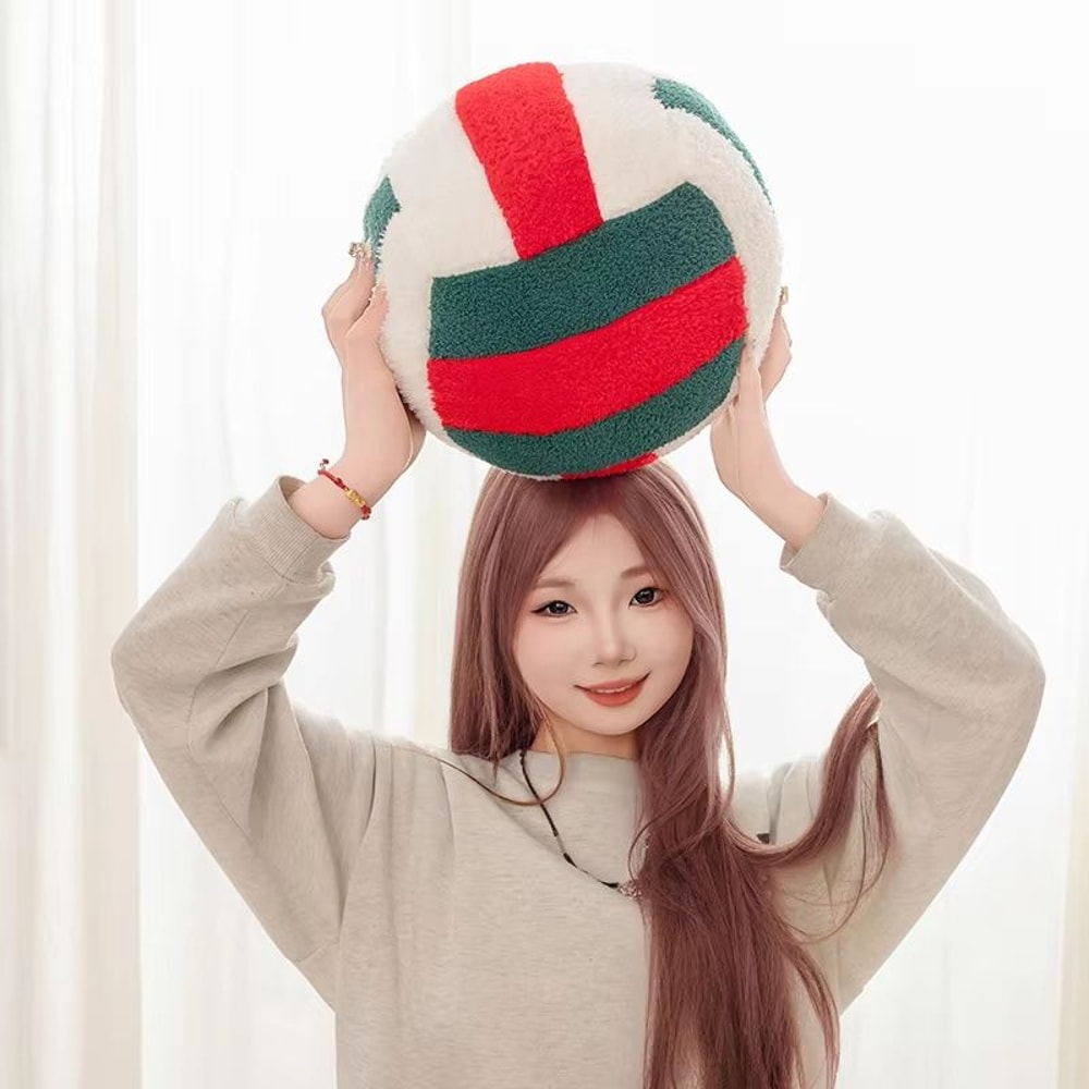 Simulation Volleyball Plush Toy Pillow Soft Sports Ball Plush For Kids 4