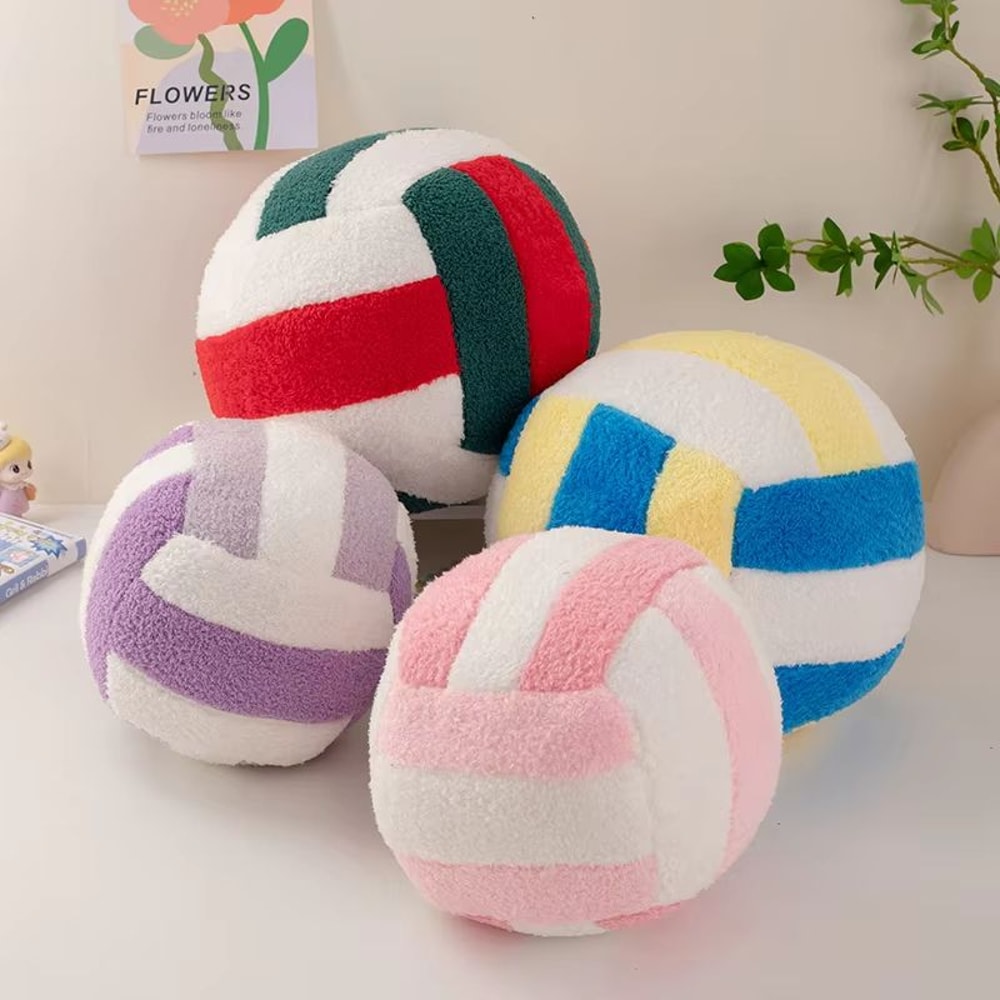 Simulation Volleyball Plush Toy Pillow Soft Sports Ball Plush For Kids 3