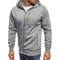 Mens Zip Up Hoodie Slim Fit Hooded Sweatshirt Casual Sports Jacket 0