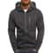 Mens Zip Up Hoodie Slim Fit Hooded Sweatshirt Casual Sports Jacket 3