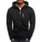 Mens Zip Up Hoodie Slim Fit Hooded Sweatshirt Casual Sports Jacket 6