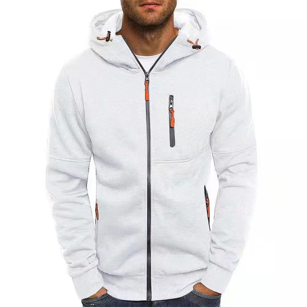 Mens Zip Up Hoodie Slim Fit Hooded Sweatshirt Casual Sports Jacket 8