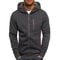 Mens Zip Up Hoodie Slim Fit Hooded Sweatshirt Casual Sports Jacket 7