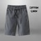 Mens CottonLinen Casual Shorts With Drawstring Waist Breathable Beach Gym Style 4
