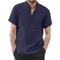 Everyday Mens Cotton Linen Tshirt Breathable Summer Tshirt In Solid Colors 7