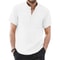 Everyday Mens Cotton Linen Tshirt Breathable Summer Tshirt In Solid Colors 1