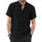 Everyday Mens Cotton Linen Tshirt Breathable Summer Tshirt In Solid Colors 2