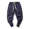 Mens CottonLinen Harem Joggers Relaxed DropCrotch Streetwear Pants 1