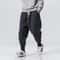 Mens CottonLinen Harem Joggers Relaxed DropCrotch Streetwear Pants 4