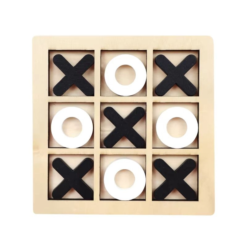 Mini Montessori Wooden Chess Game For Kids Portable BrainTraining Board 6