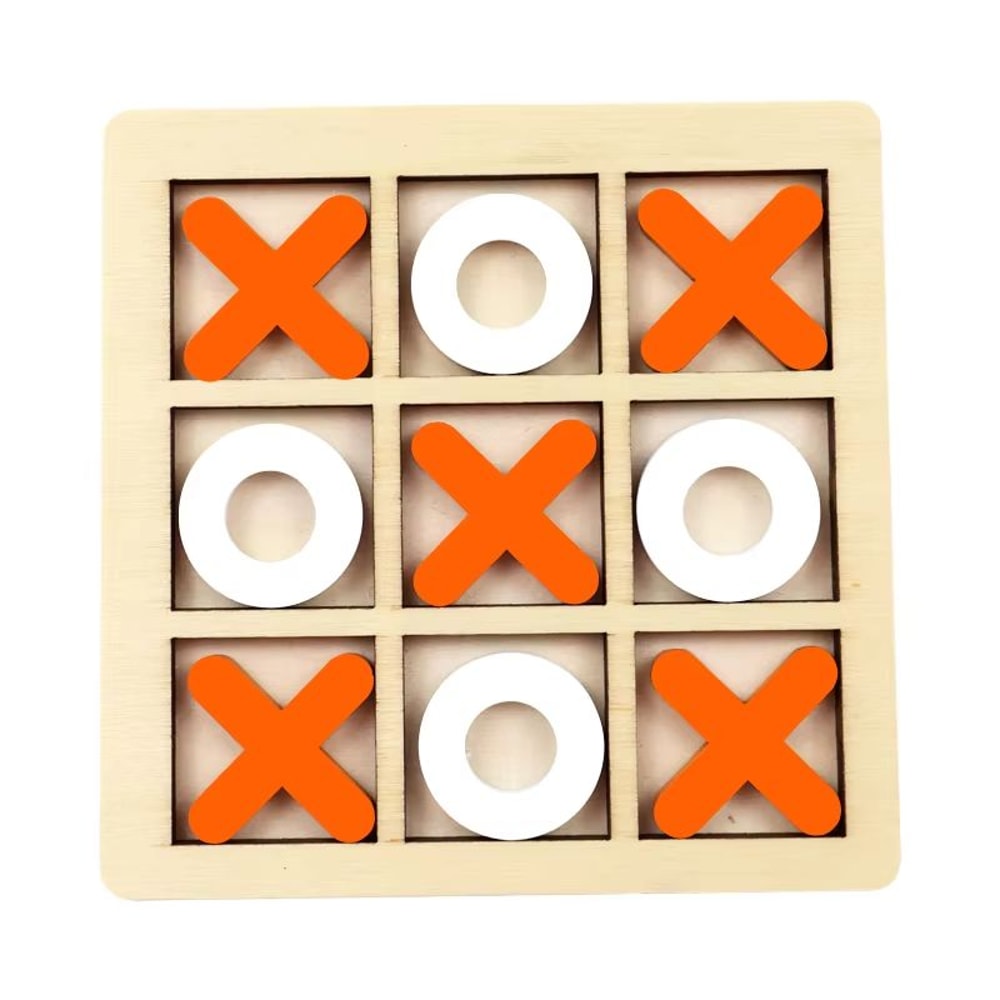Mini Montessori Wooden Chess Game For Kids Portable BrainTraining Board 7