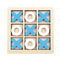 Mini Montessori Wooden Chess Game For Kids Portable BrainTraining Board 8