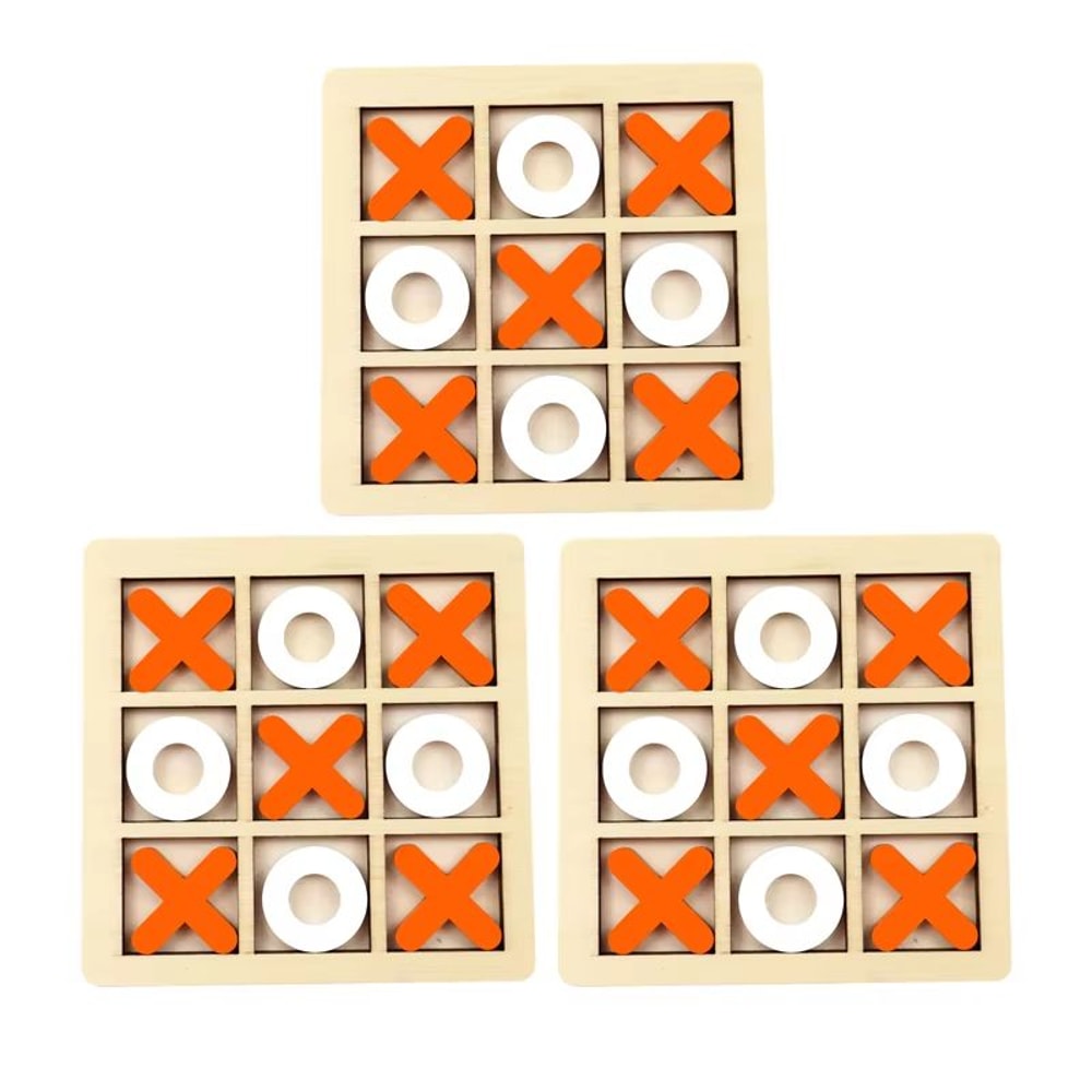 Mini Montessori Wooden Chess Game For Kids Portable BrainTraining Board 11
