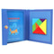 Portable Magnetic Tangram Puzzle Montessori Puzzle Book With Wooden Pieces TravelFriendly 8