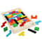 Montessori Wooden Tangram Puzzle Set Colorful 3D Russian Blocks Brain Teaser 8