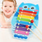 Wooden Xylophone For Kids 8Note Multicolor Montessori Music Toy With Mallet 1