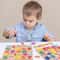 Colorful Alphabet Number Puzzle Board Wooden Alphabet Number Matching Game For Preschool Kids 0