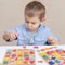 Colorful Alphabet Number Puzzle Board Wooden Alphabet Number Matching Game For Preschool Kids 0